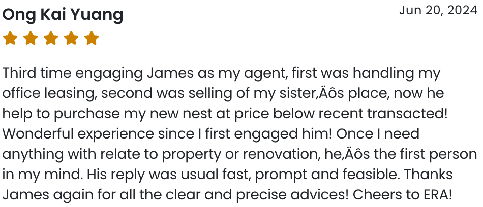 image of customer's review