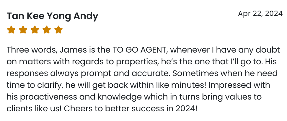 image of review from client