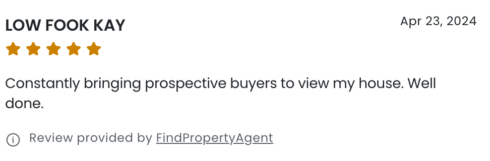image of review from client