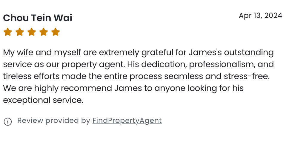 photo of review from client