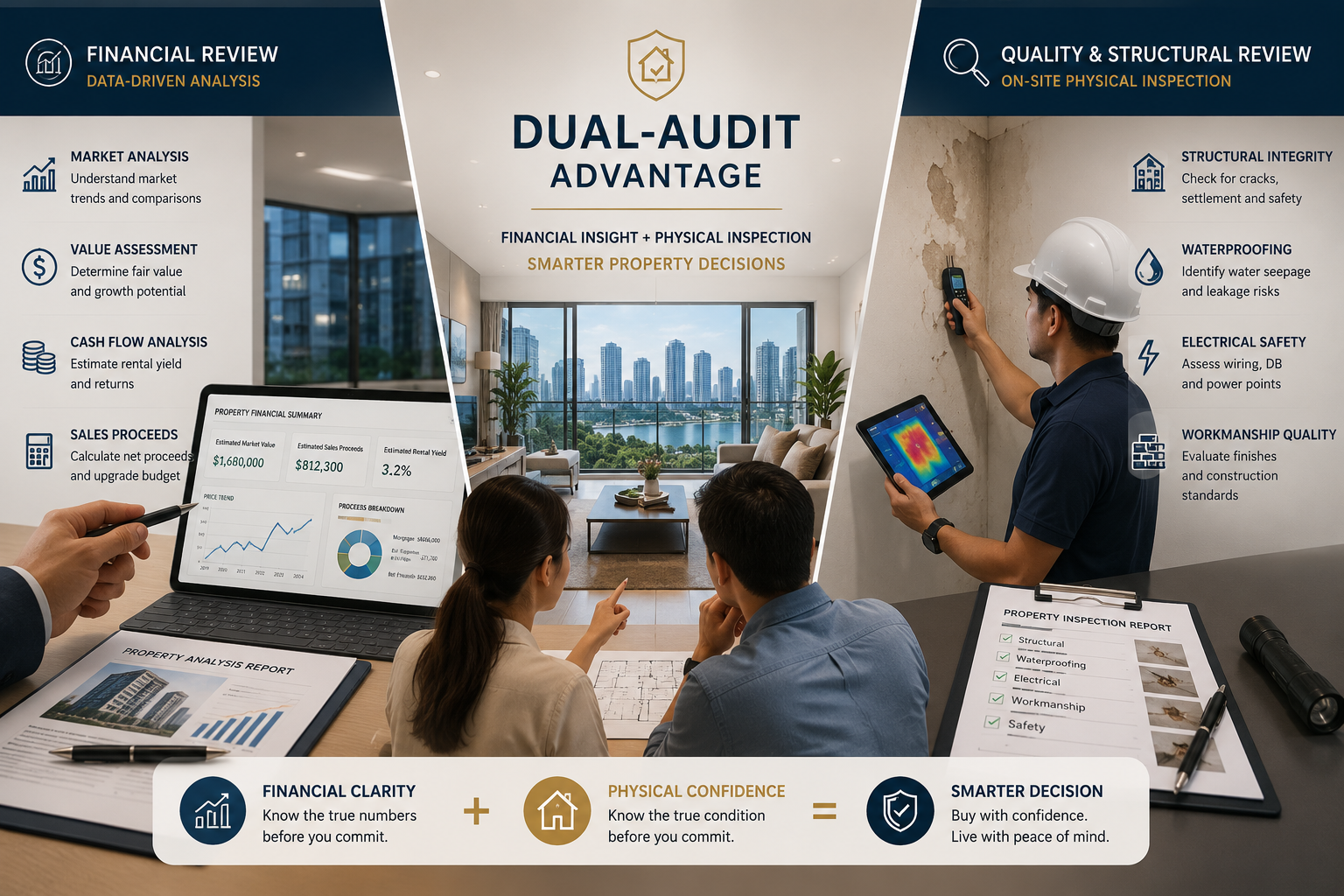 image of dual audit conducted by HomeAdvisorSG